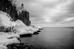 "Two Harbor Winterscape By Split Rocks" By Riddhish Chakraborty