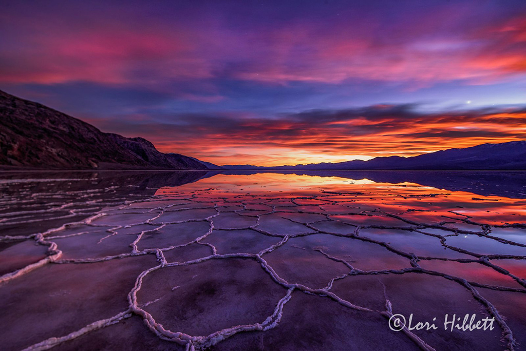 “Death Valley Sunset Reflection” by Lori Hibbett