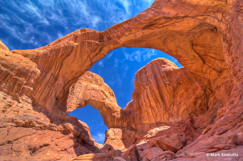 “Double Arch Arches National Park” By Mark Koskulitz
