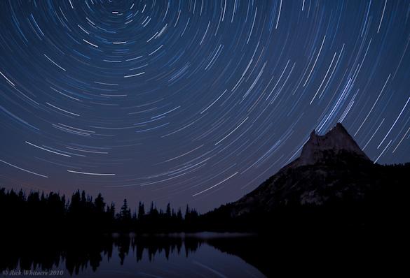 Star Trails and Cathedral Peak by Rick Whitacre