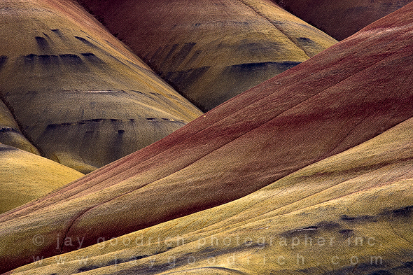 The Painted Hills Further Processed with Photoshop CS5 by Jay Goodrich
