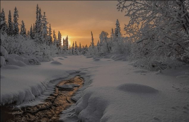 Dawn In Lapland by Andreas Hinzer