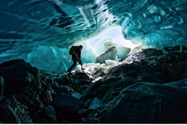 Inside The Mendenhall Glacier by Devin Krinke 