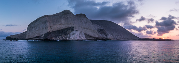 A pano stitch of San Benedicto Island, our first stop at las Islas Rivellagigedos archipelago.
