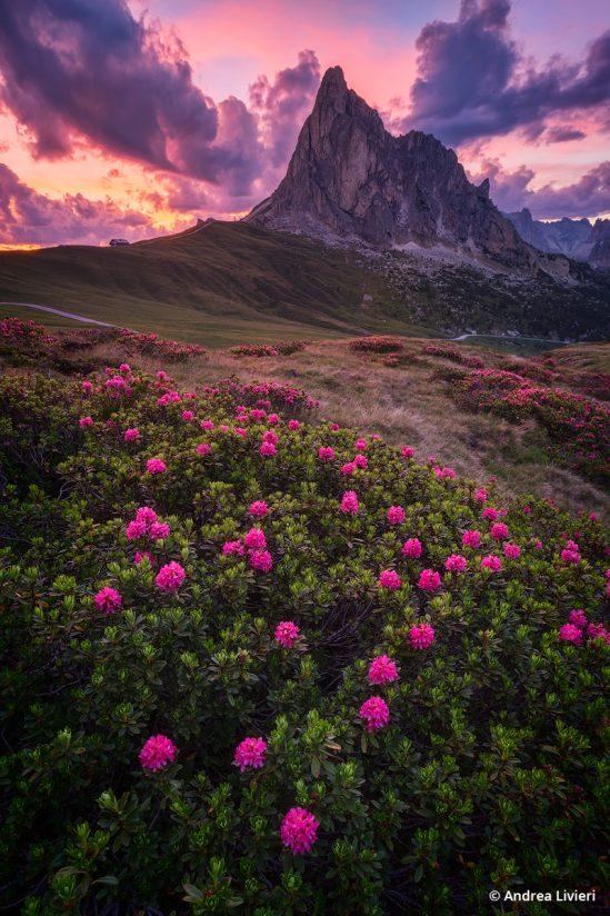 Behind The Shot: Sunset at Passo Giau By Andrea Livieri—Alleghe, Italy