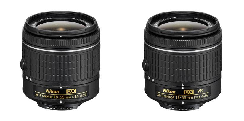 Nikon AF-P DX NIKKOR 18-55mm lenses.