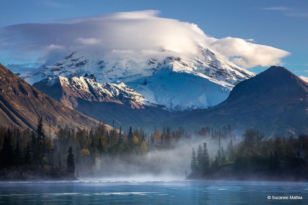 Today’s Photo Of The Day is “Mt. Redoubt Morning” by Suzanne Mathia. Location: Lake Clark National Park, Alaska.