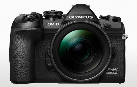 Front of the Olympus OM-D E-M1 III camera